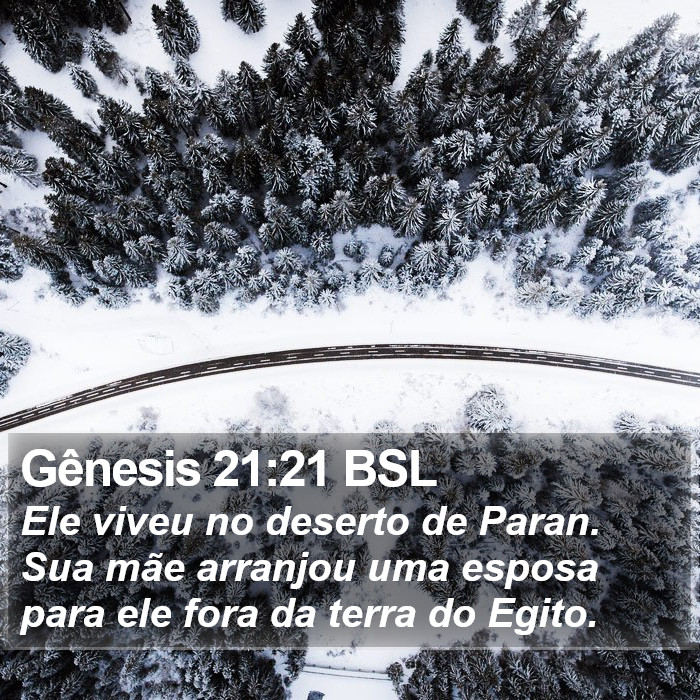 Gênesis 21:21 BSL Bible Study