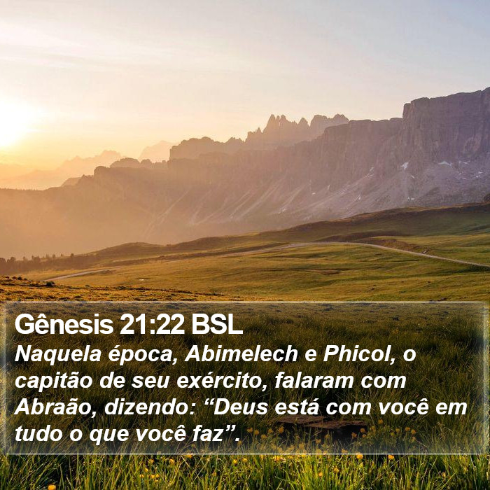 Gênesis 21:22 BSL Bible Study