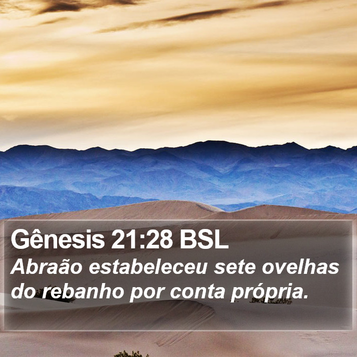 Gênesis 21:28 BSL Bible Study