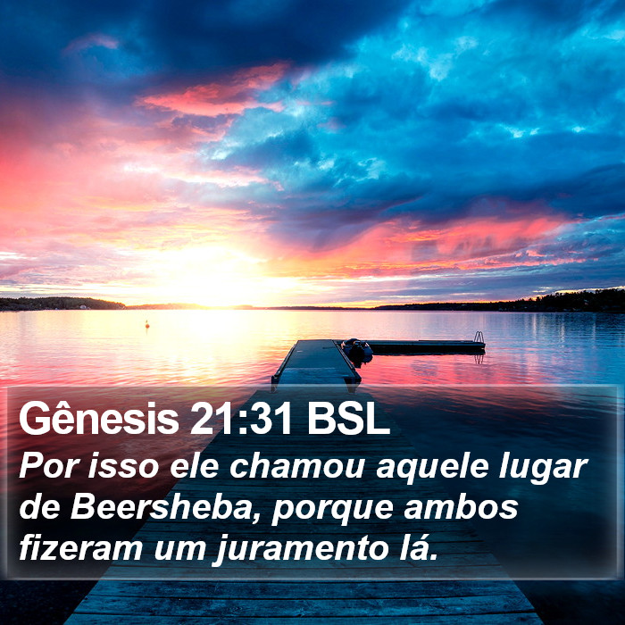 Gênesis 21:31 BSL Bible Study