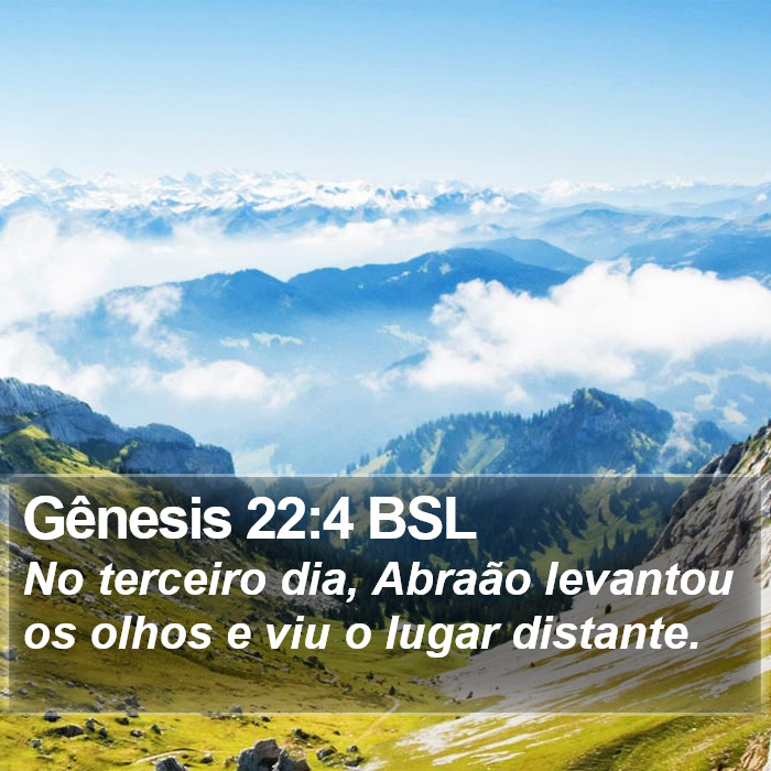 Gênesis 22:4 BSL Bible Study
