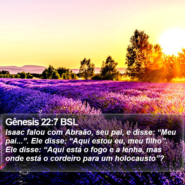 Gênesis 22:7 BSL Bible Study