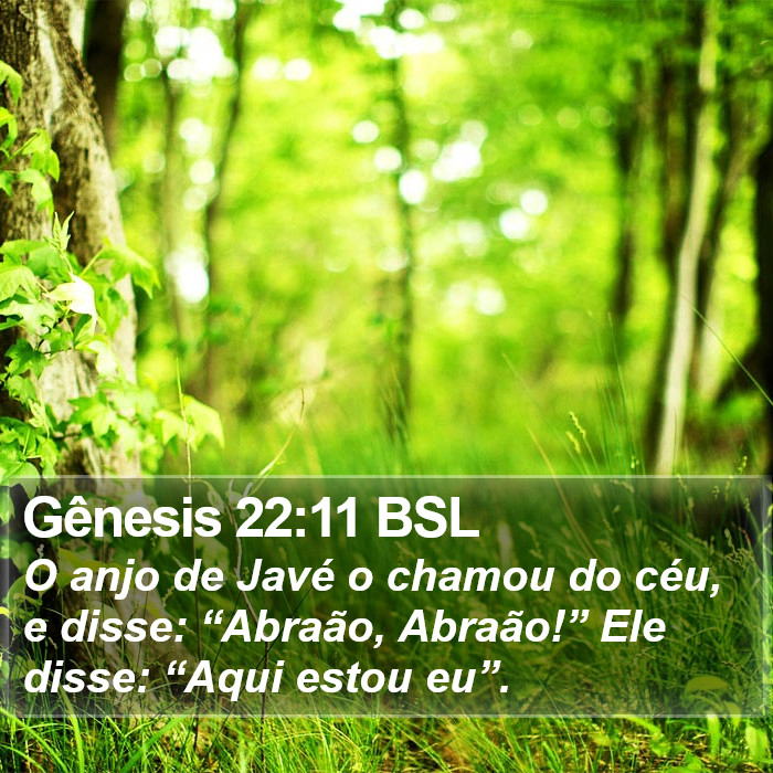 Gênesis 22:11 BSL Bible Study