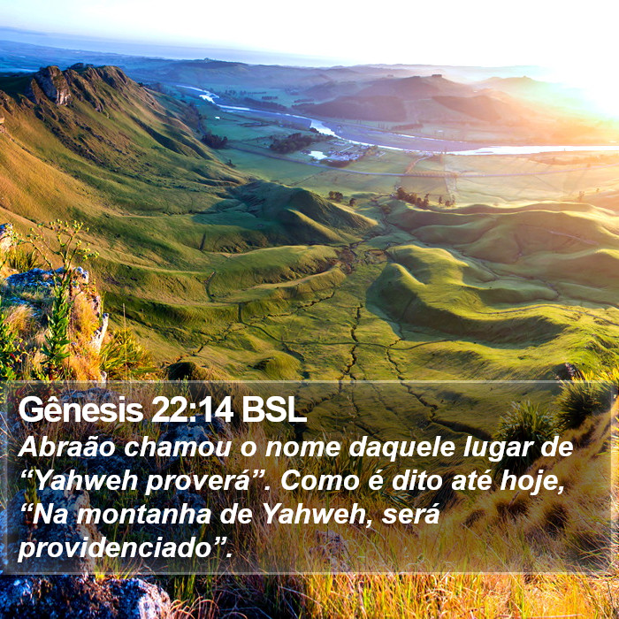 Gênesis 22:14 BSL Bible Study