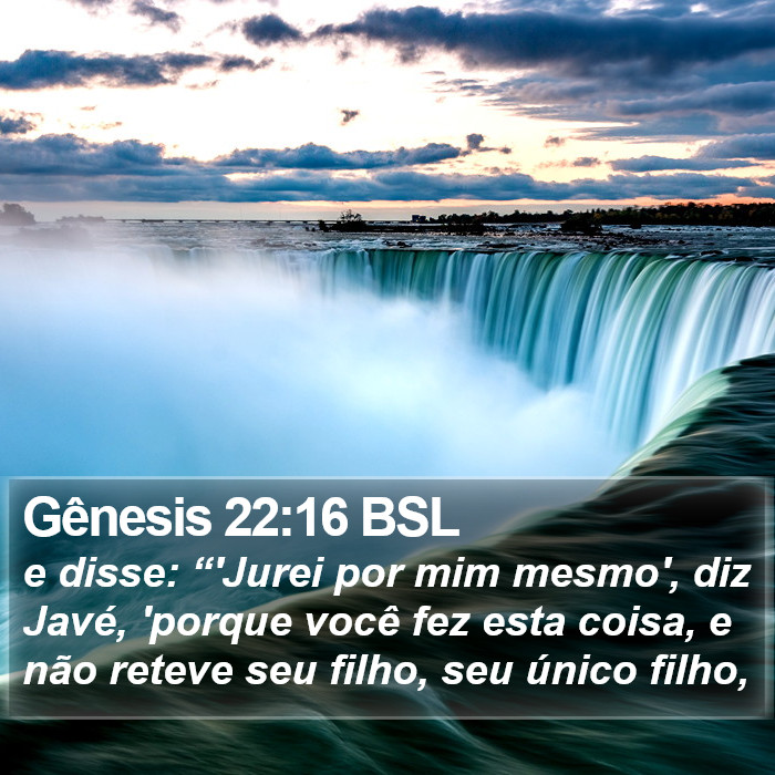 Gênesis 22:16 BSL Bible Study