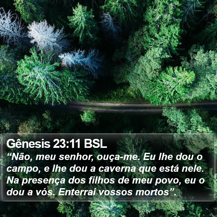 Gênesis 23:11 BSL Bible Study