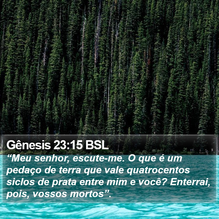 Gênesis 23:15 BSL Bible Study
