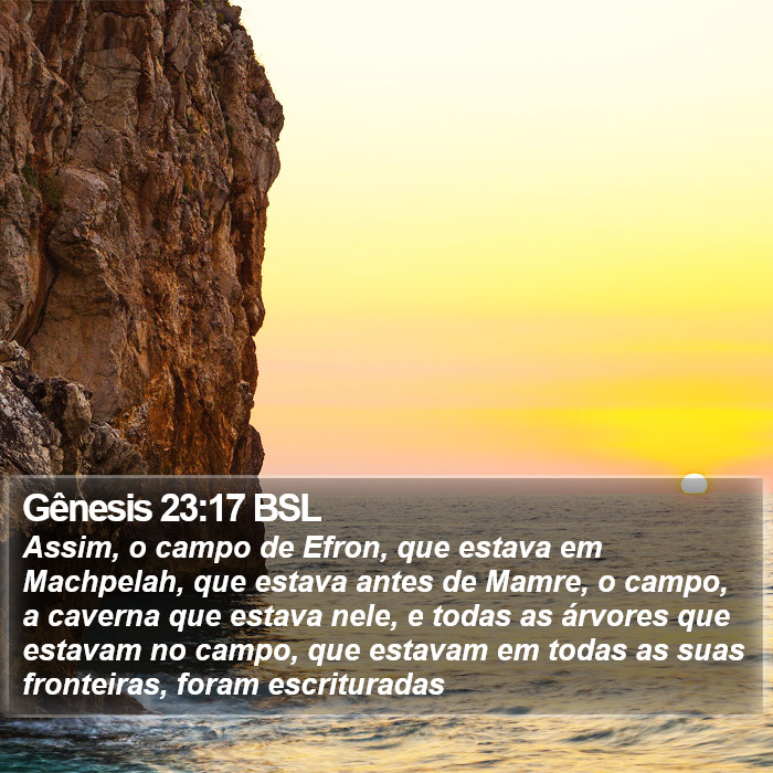 Gênesis 23:17 BSL Bible Study