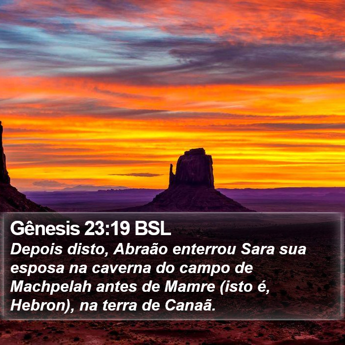 Gênesis 23:19 BSL Bible Study