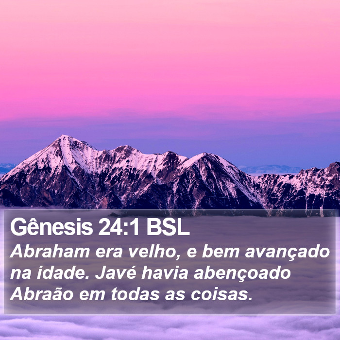 Gênesis 24:1 BSL Bible Study