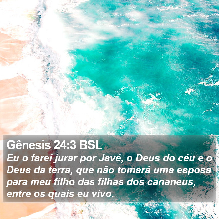 Gênesis 24:3 BSL Bible Study