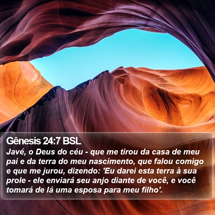 Gênesis 24:7 BSL Bible Study