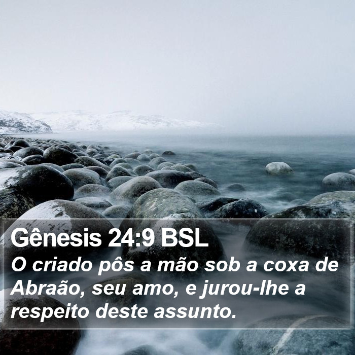 Gênesis 24:9 BSL Bible Study