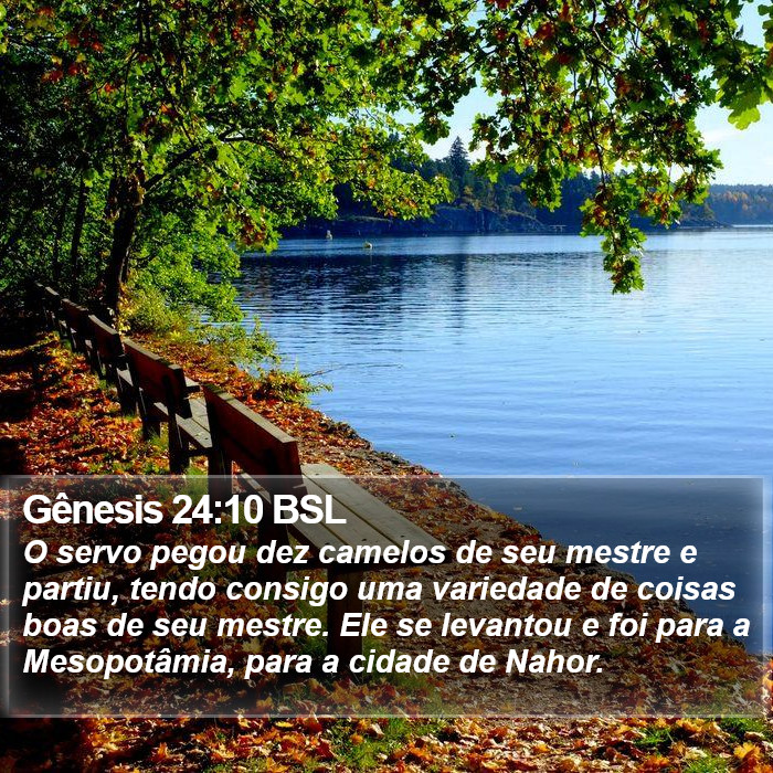 Gênesis 24:10 BSL Bible Study