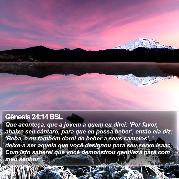 Gênesis 24:14 BSL Bible Study