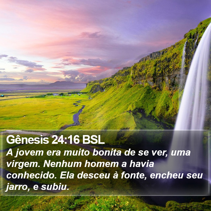 Gênesis 24:16 BSL Bible Study