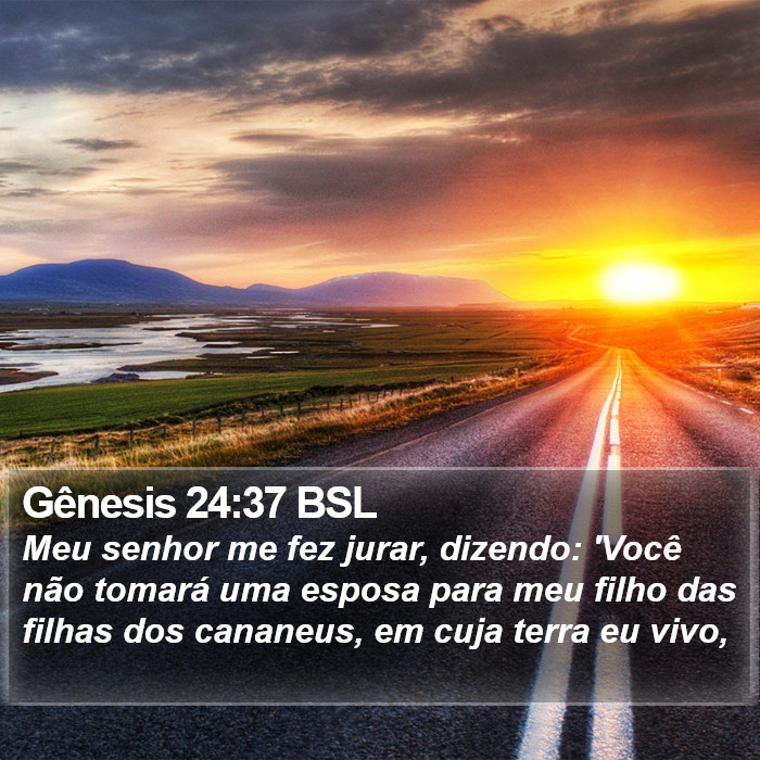 Gênesis 24:37 BSL Bible Study