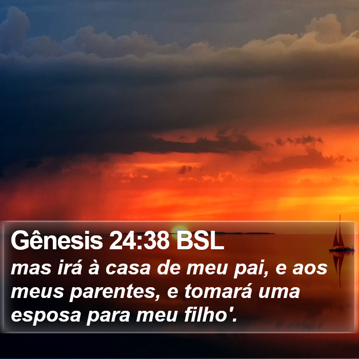 Gênesis 24:38 BSL Bible Study