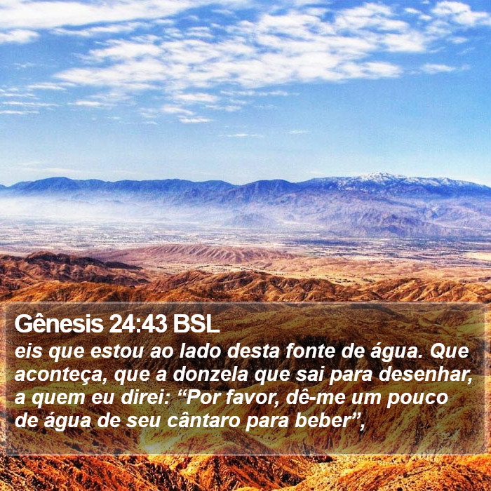 Gênesis 24:43 BSL Bible Study