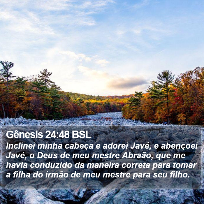 Gênesis 24:48 BSL Bible Study