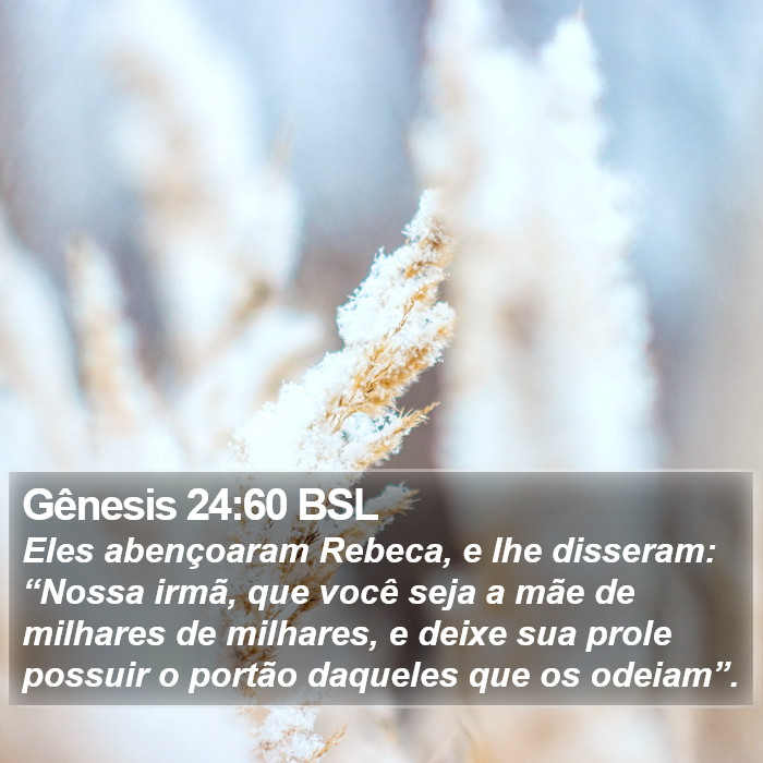 Gênesis 24:60 BSL Bible Study