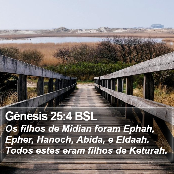 Gênesis 25:4 BSL Bible Study