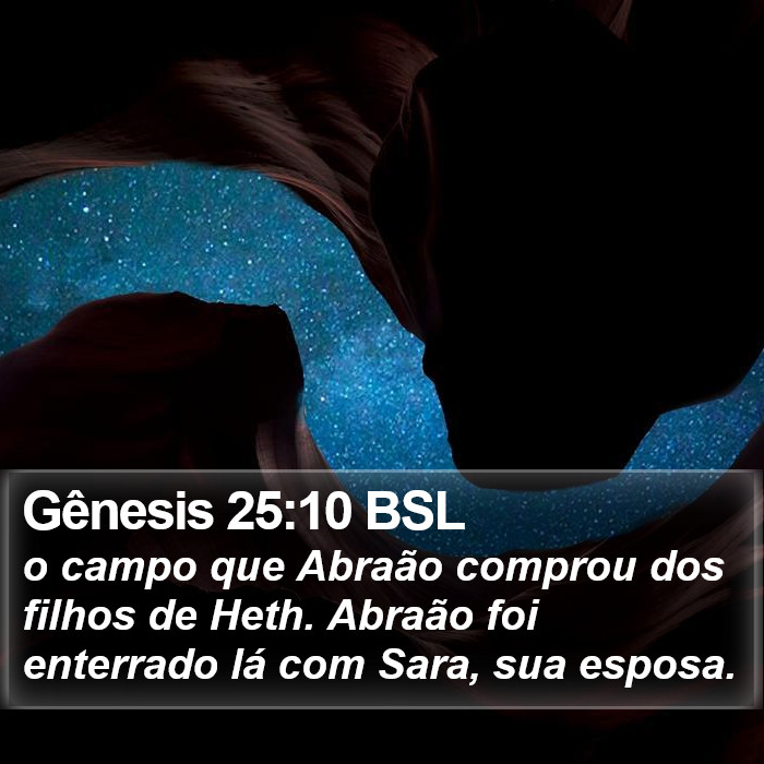 Gênesis 25:10 BSL Bible Study