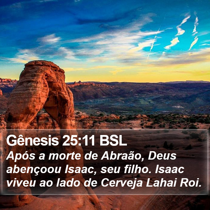 Gênesis 25:11 BSL Bible Study
