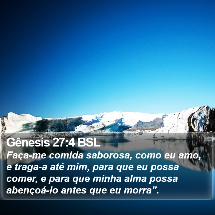 Gênesis 27:4 BSL Bible Study