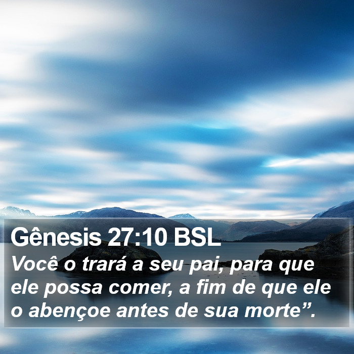 Gênesis 27:10 BSL Bible Study