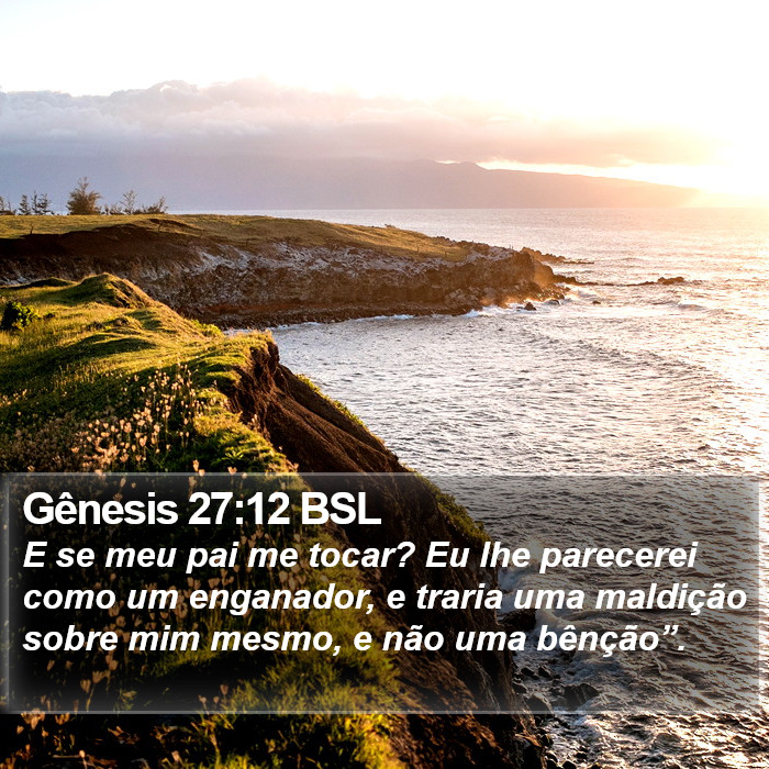 Gênesis 27:12 BSL Bible Study