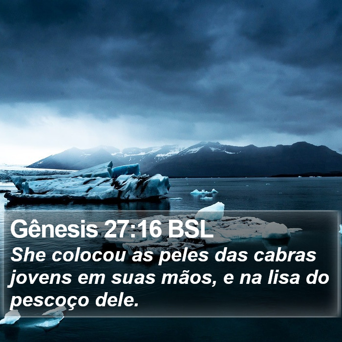 Gênesis 27:16 BSL Bible Study