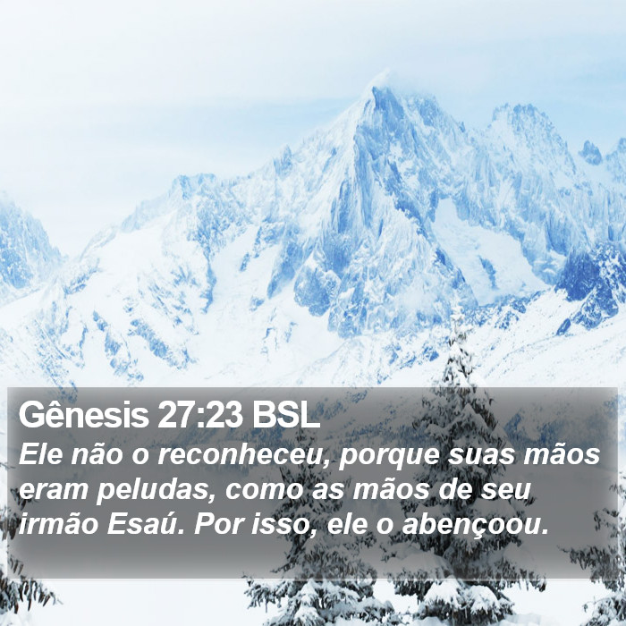 Gênesis 27:23 BSL Bible Study