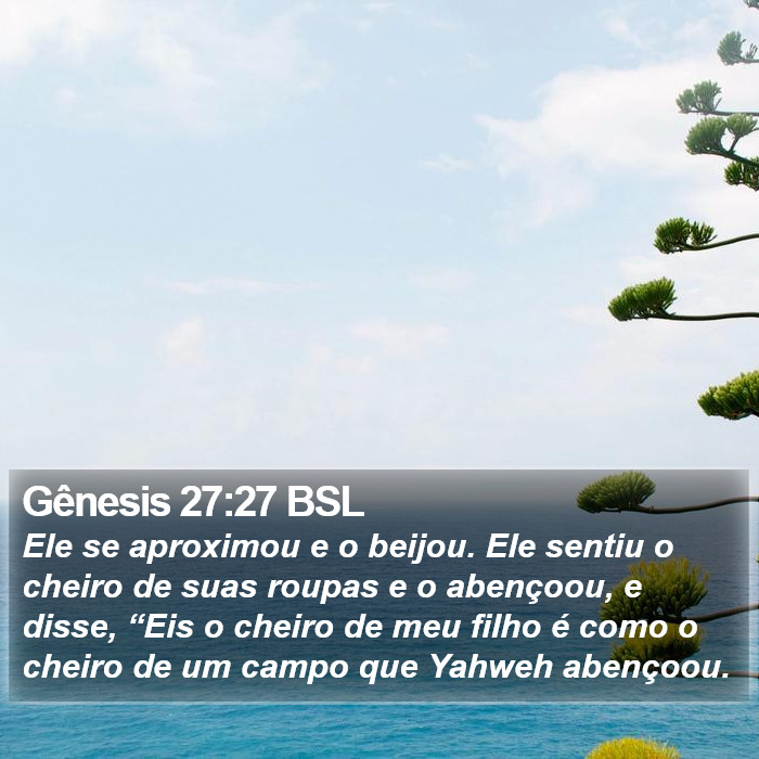 Gênesis 27:27 BSL Bible Study