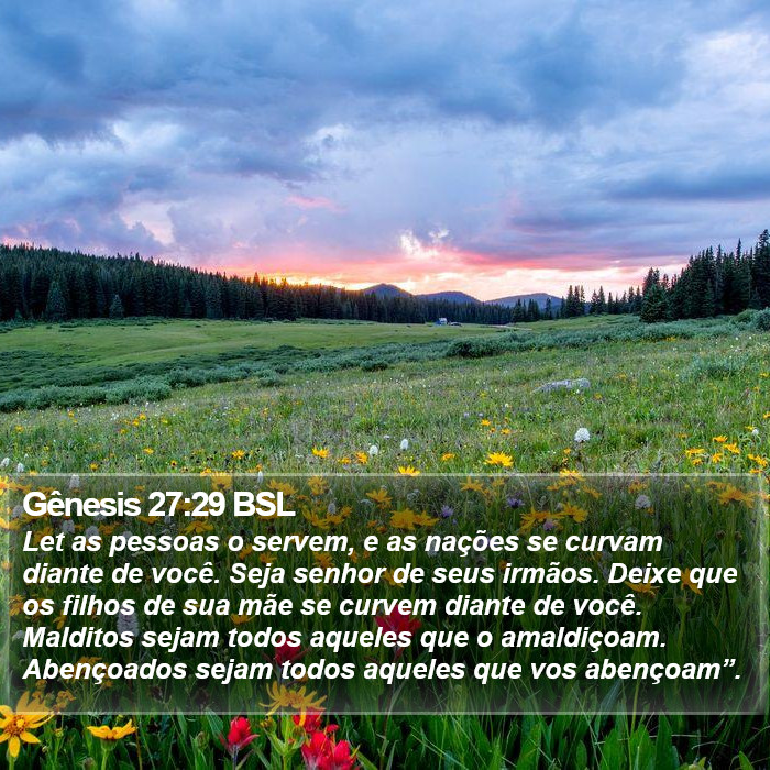 Gênesis 27:29 BSL Bible Study