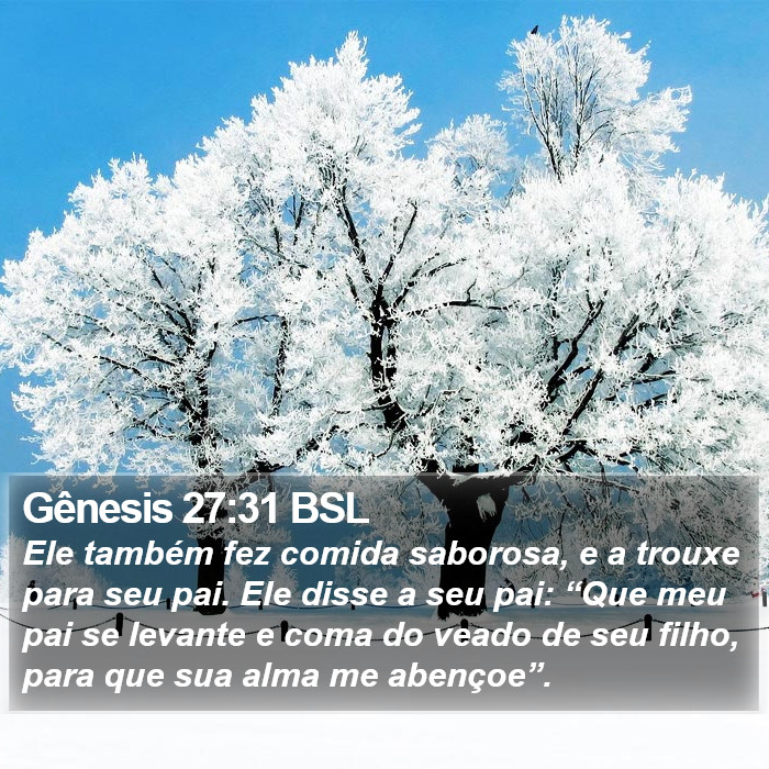 Gênesis 27:31 BSL Bible Study