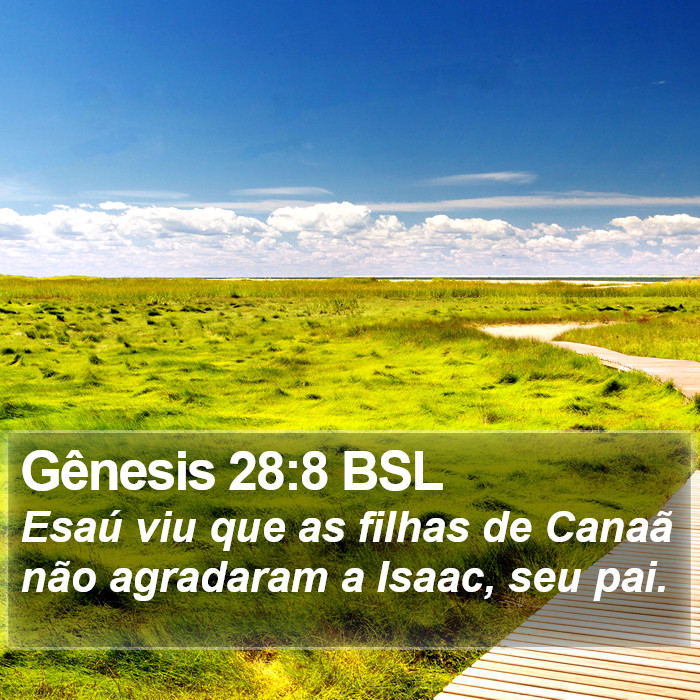 Gênesis 28:8 BSL Bible Study