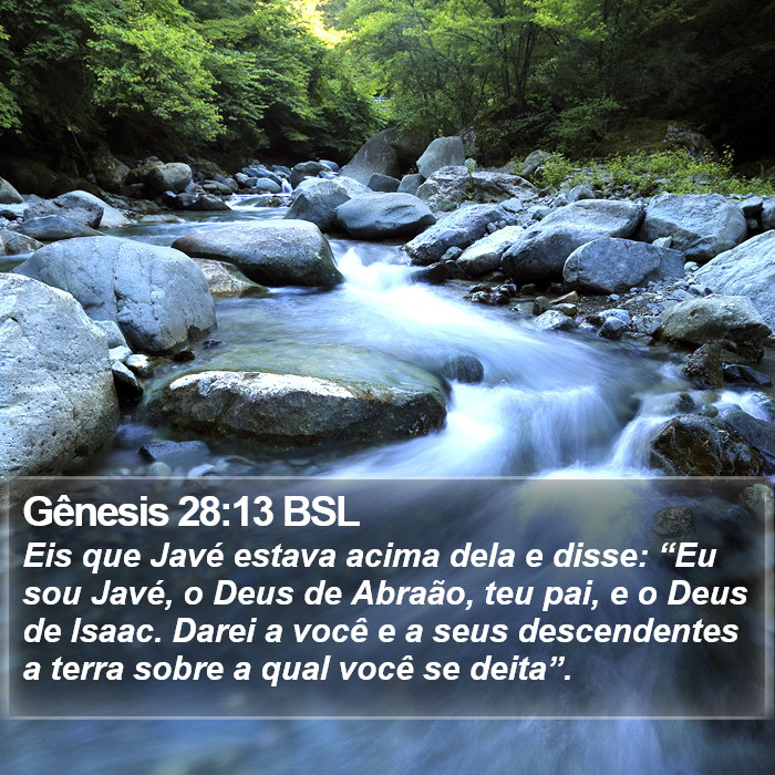 Gênesis 28:13 BSL Bible Study