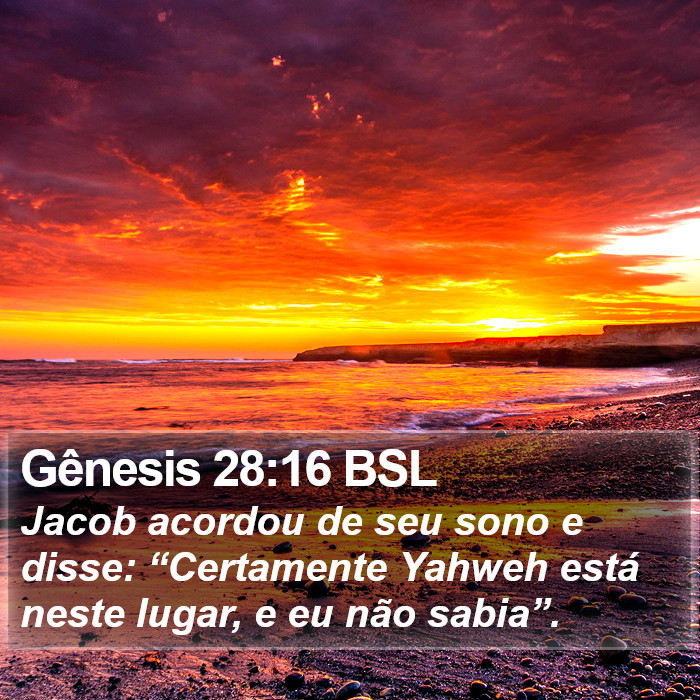 Gênesis 28:16 BSL Bible Study