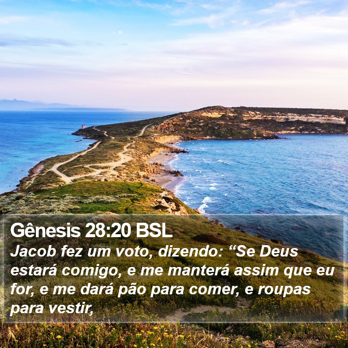 Gênesis 28:20 BSL Bible Study