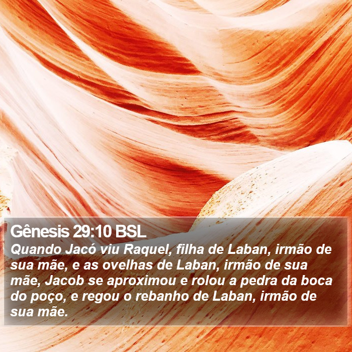 Gênesis 29:10 BSL Bible Study