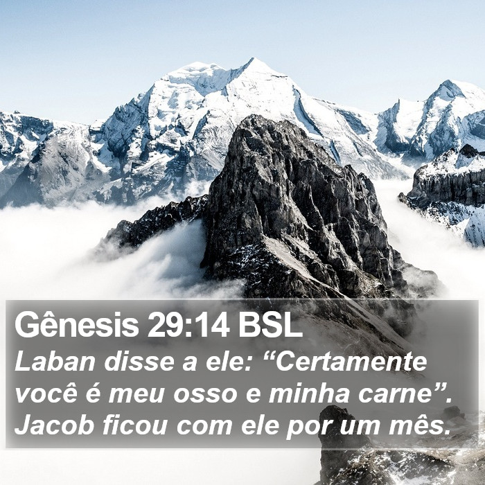 Gênesis 29:14 BSL Bible Study