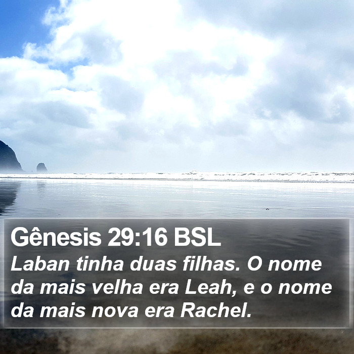 Gênesis 29:16 BSL Bible Study