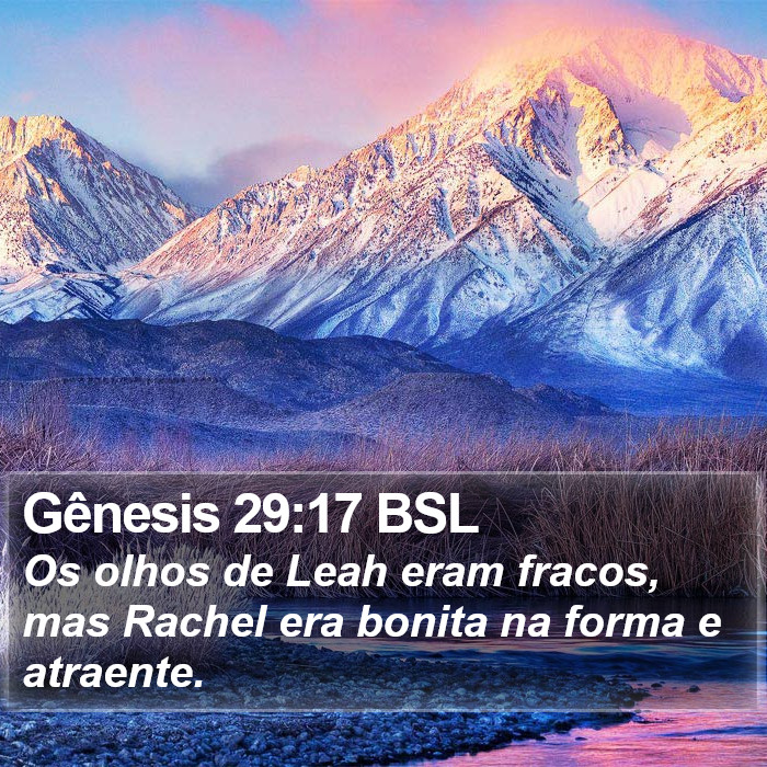 Gênesis 29:17 BSL Bible Study