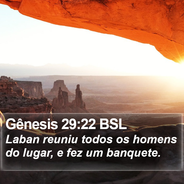 Gênesis 29:22 BSL Bible Study