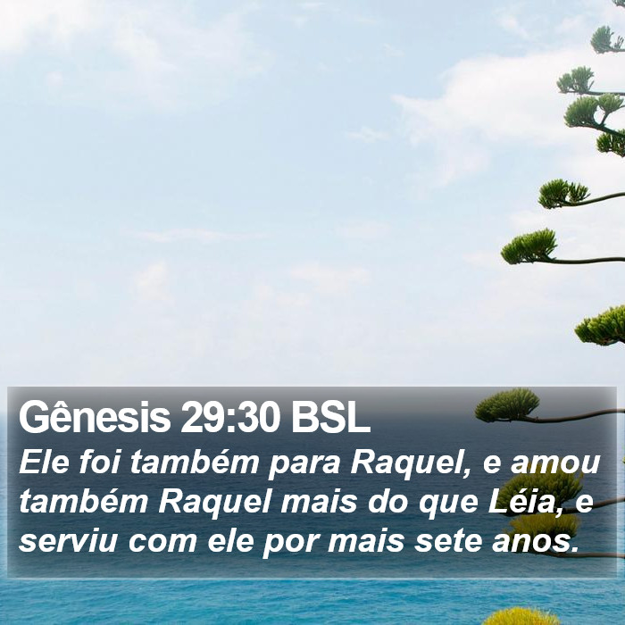 Gênesis 29:30 BSL Bible Study