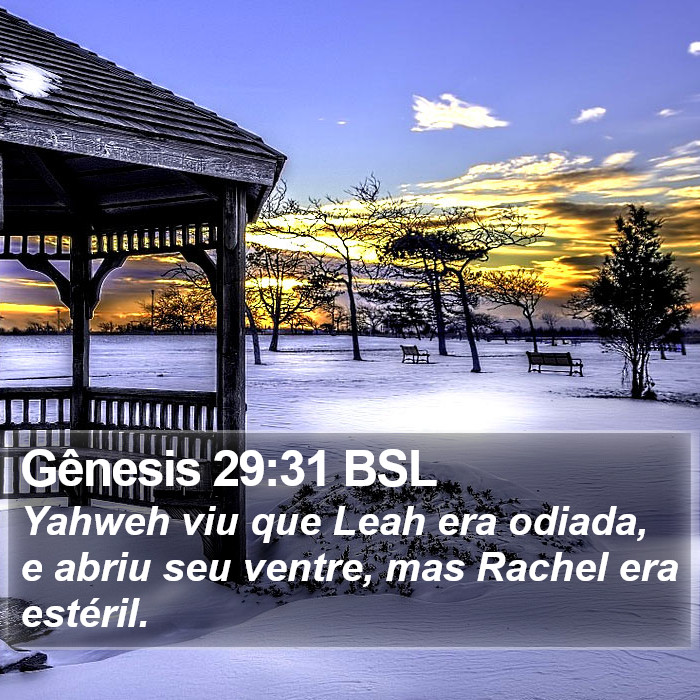 Gênesis 29:31 BSL Bible Study