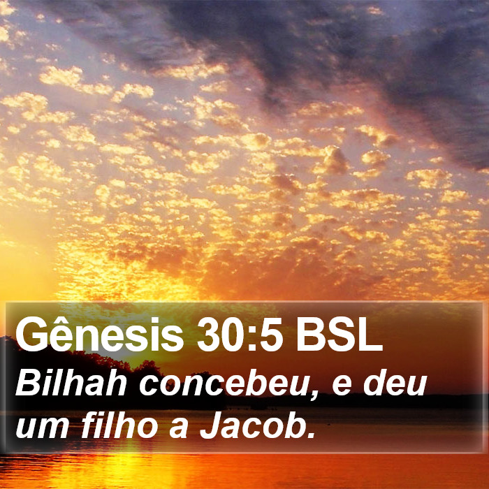 Gênesis 30:5 BSL Bible Study