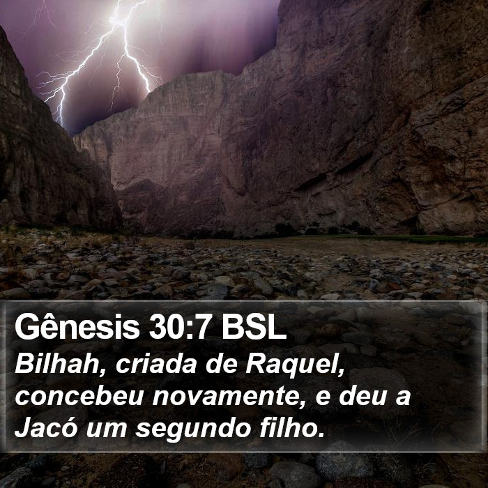 Gênesis 30:7 BSL Bible Study