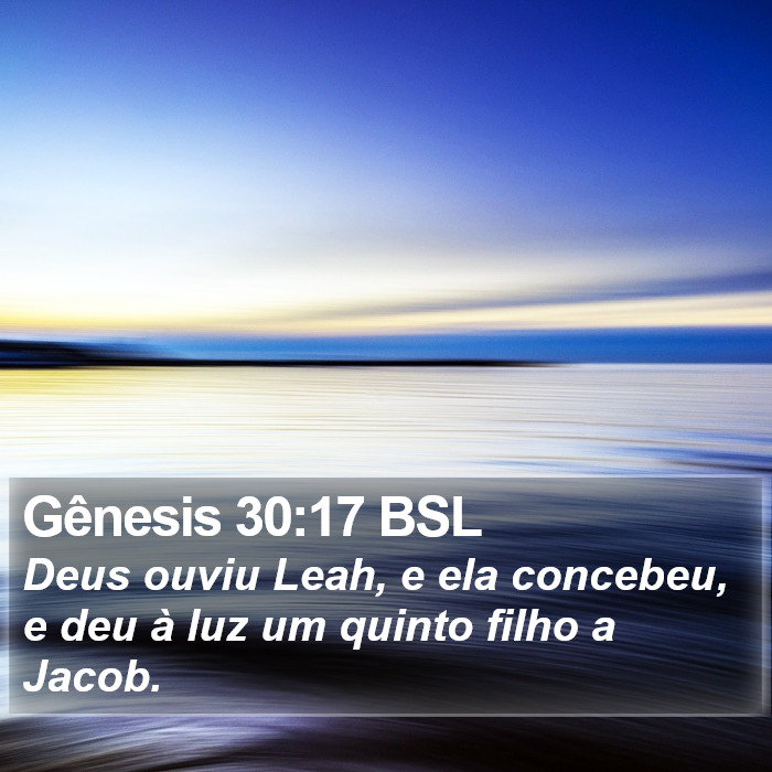 Gênesis 30:17 BSL Bible Study